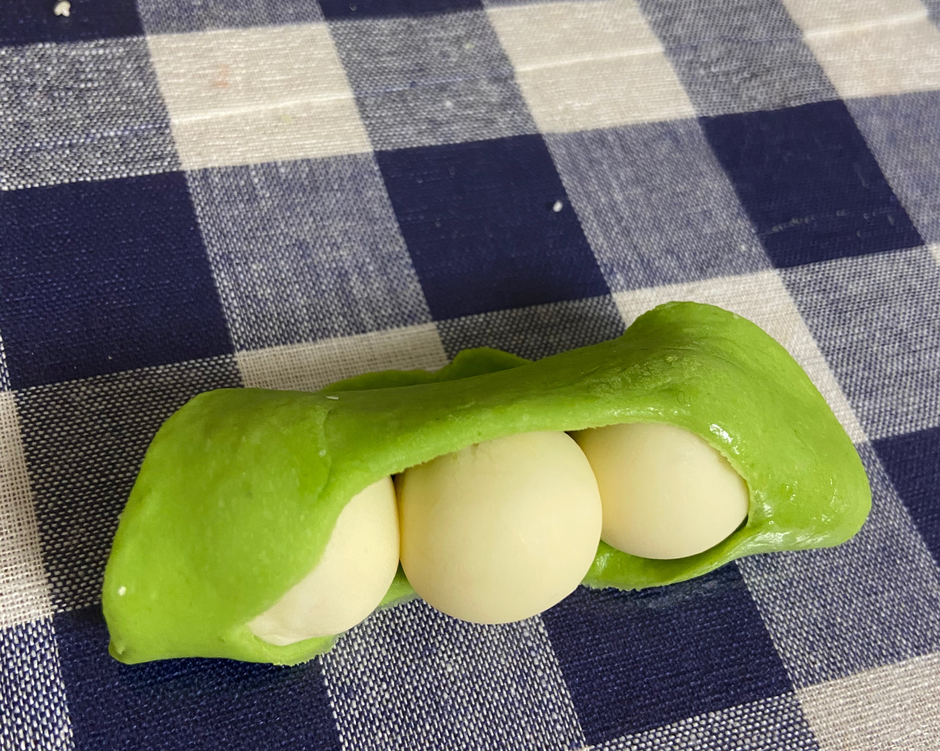 辅食篇～豌豆荚馒头的做法 步骤4