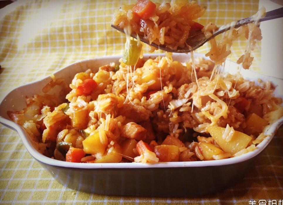 番茄鸡肉浓情焗饭【两人份】