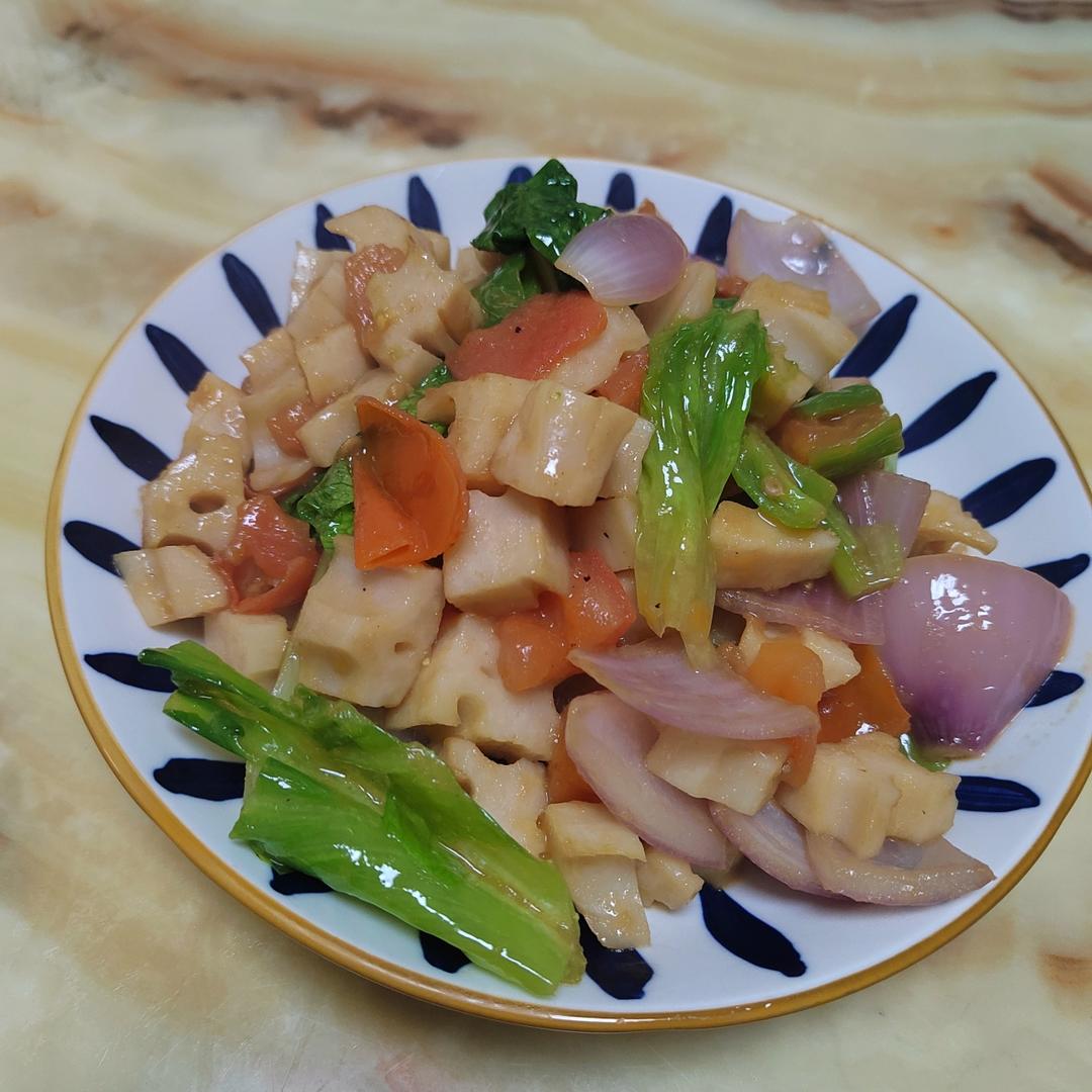 番茄炒藕丁
