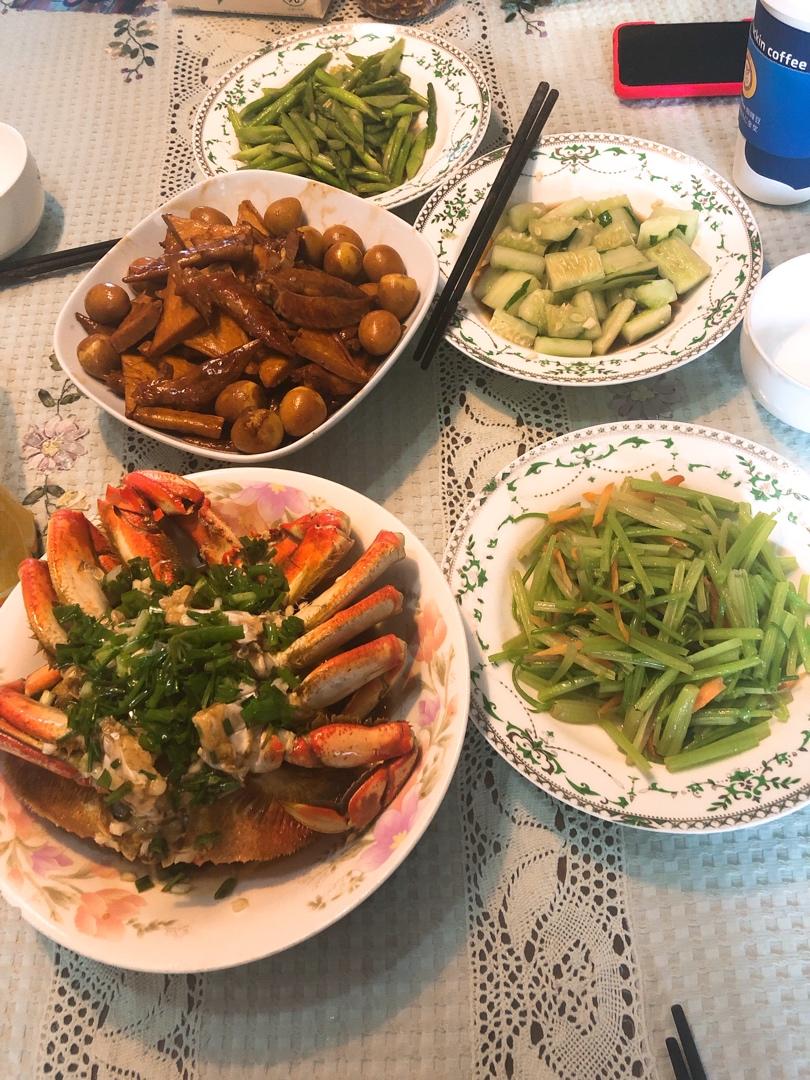 油淋珍宝蟹～快手晚餐