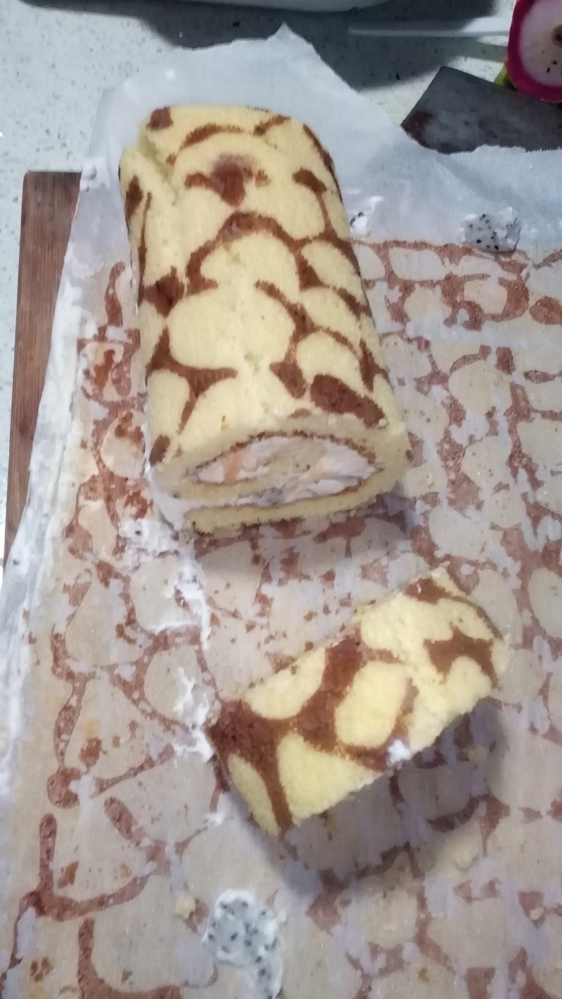 超萌长颈鹿蛋糕卷