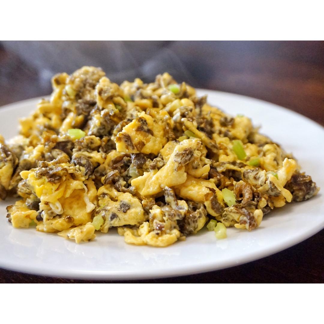 陈皮梅大嫂做的地皮菜炒鸡蛋