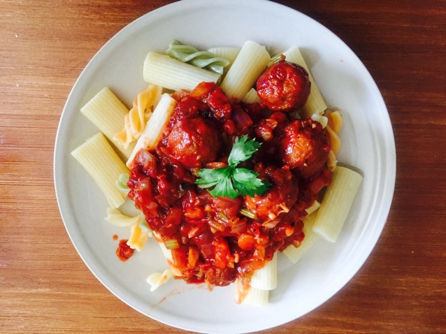 红酱肉丸意大利面