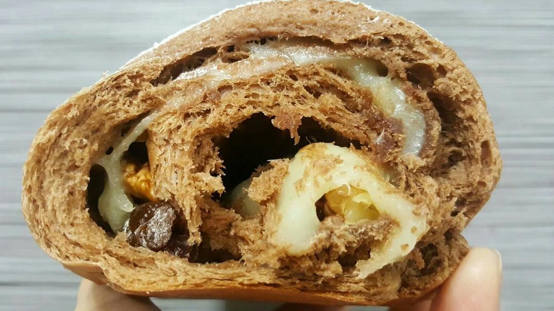 麻薯核桃夹心软欧包