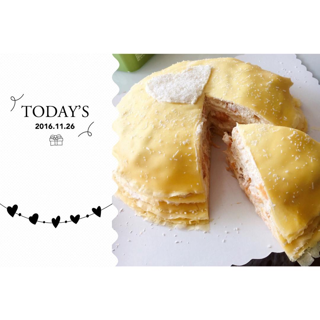 芒果千层蛋糕，100%成功告别煎皮无能