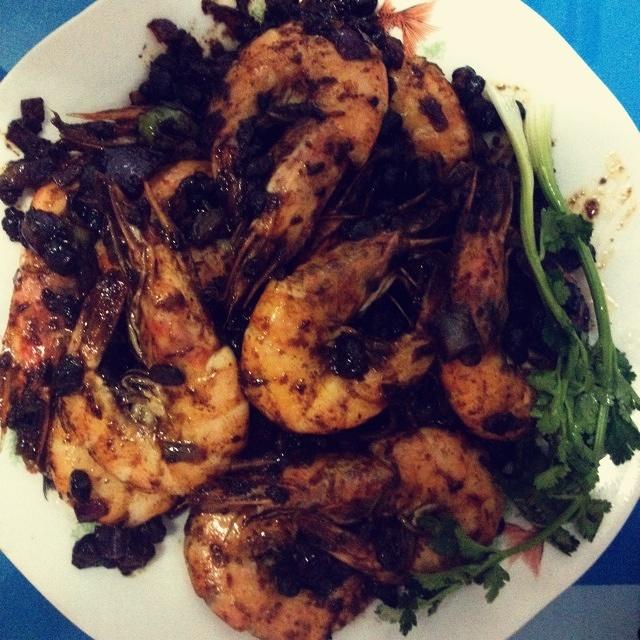 豆豉油焖虾的做法