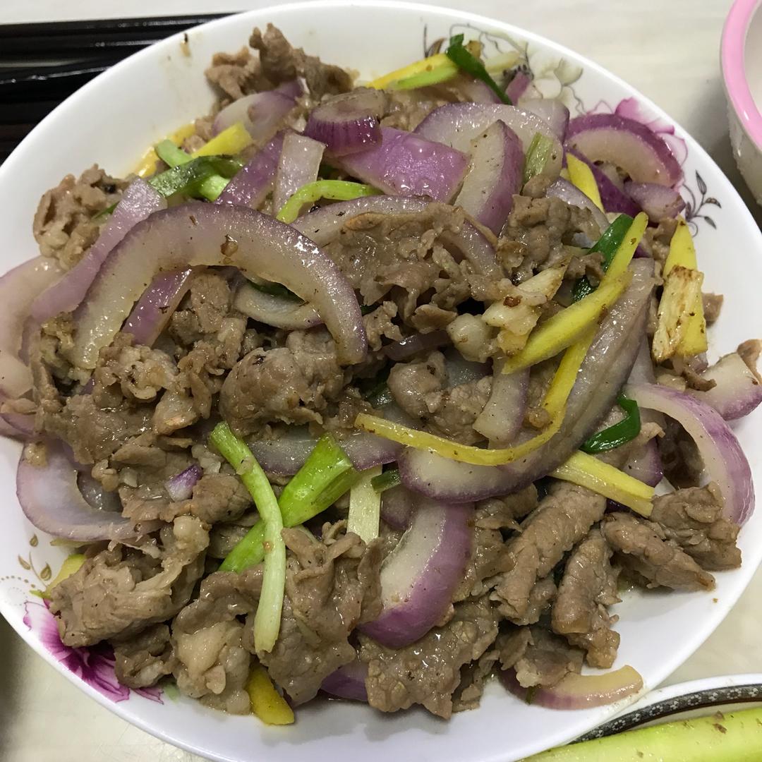 姜葱爆炒牛肉