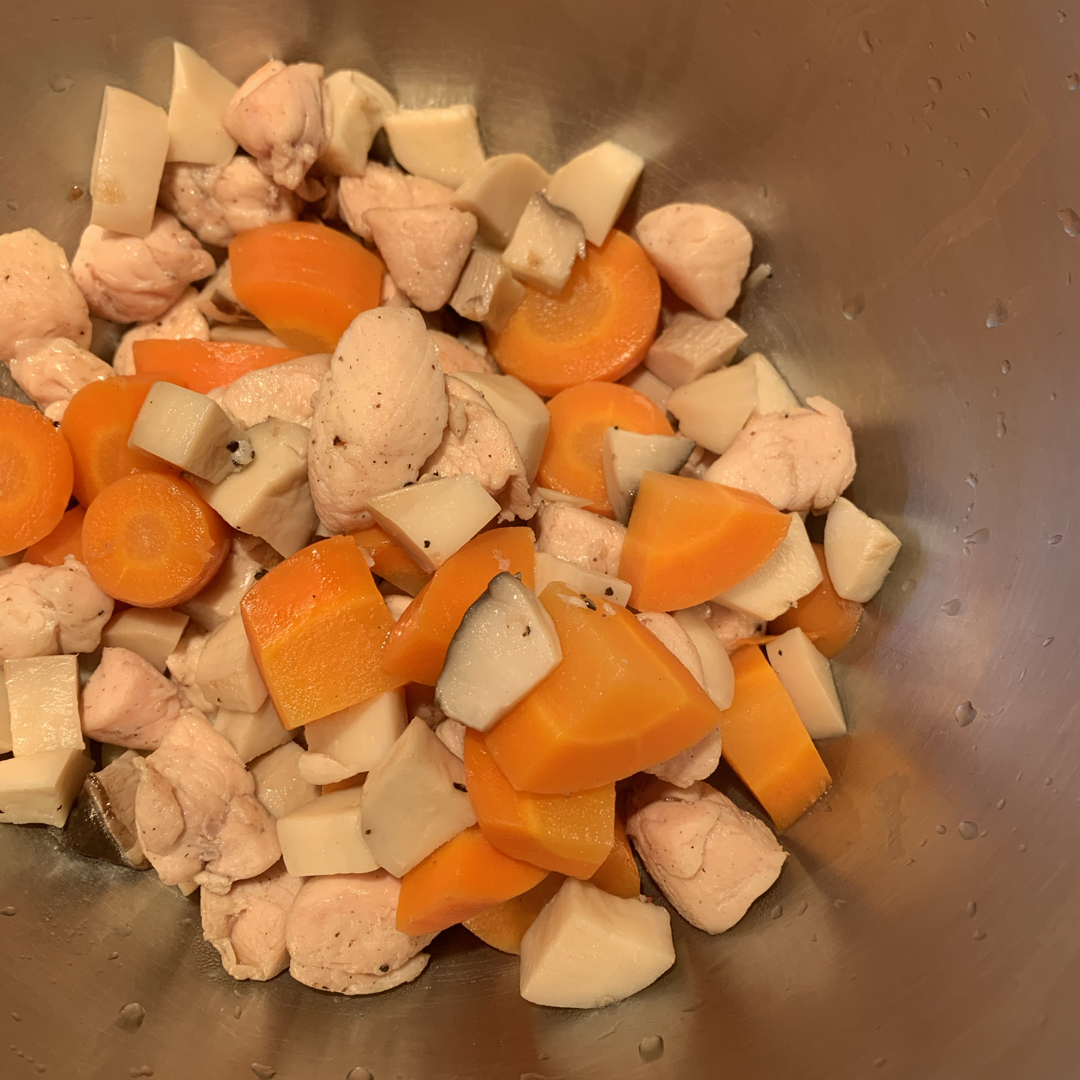 鸡肉杏鲍菇盐煮