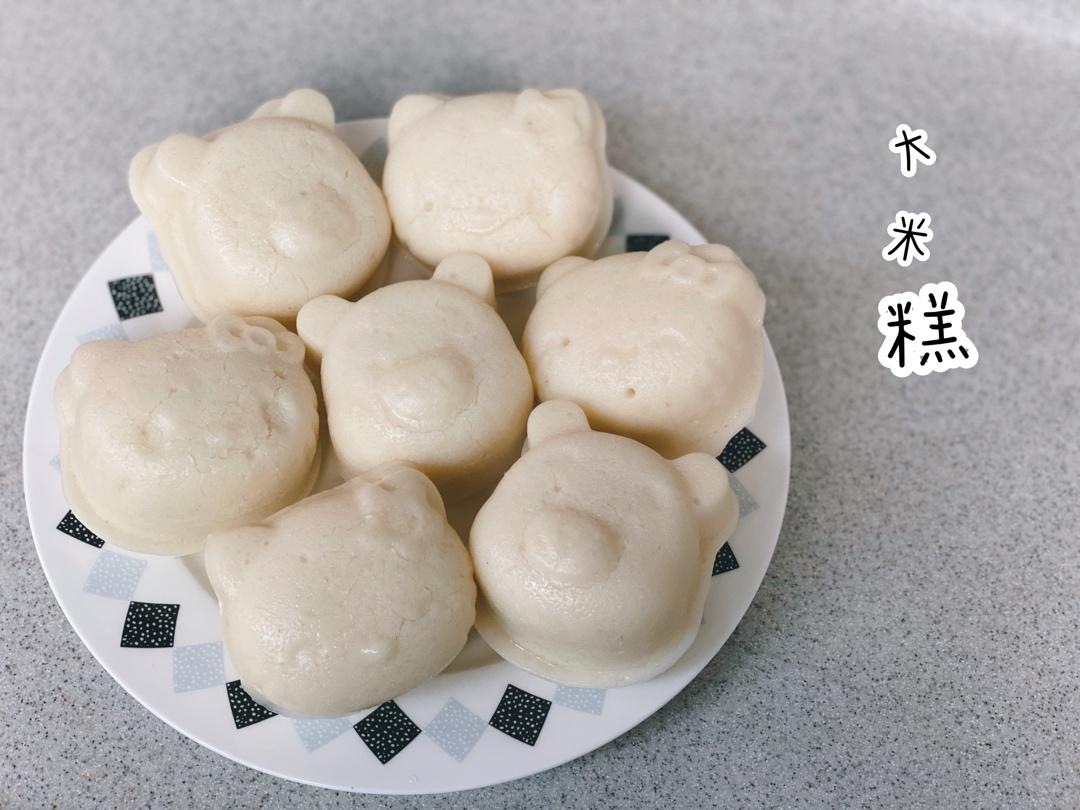 低糖无油的米发糕（不加泡打粉噢~）