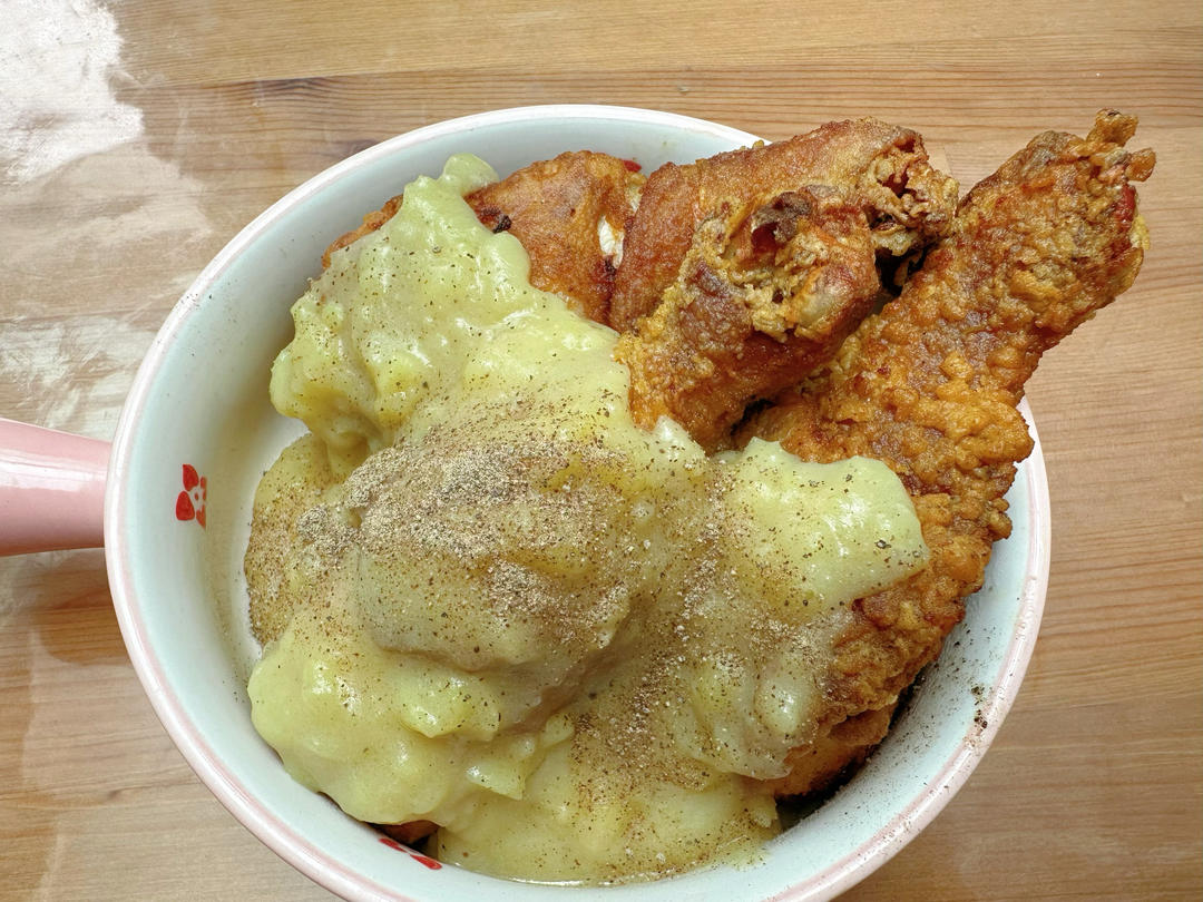 不油炸❗️ 双味土豆泥炸鸡 | 这么吃是真的绝