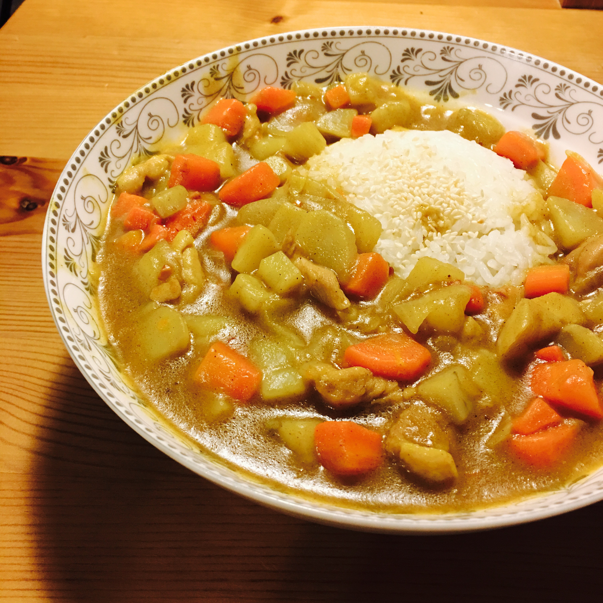 narutonazume做的日式咖喱鸡饭!最正宗日本家庭做法!简单又好吃!