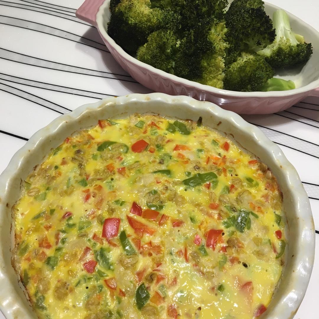 蔬菜鸡胸肉饼—减脂餐
