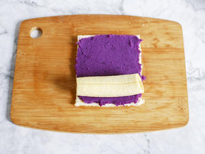 香蕉紫薯土司卷的做法 步骤10