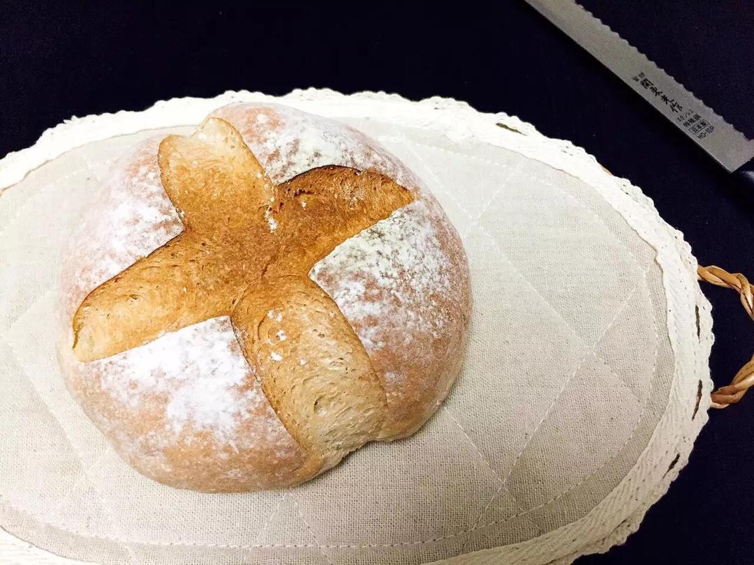 无油全麦乡村面包