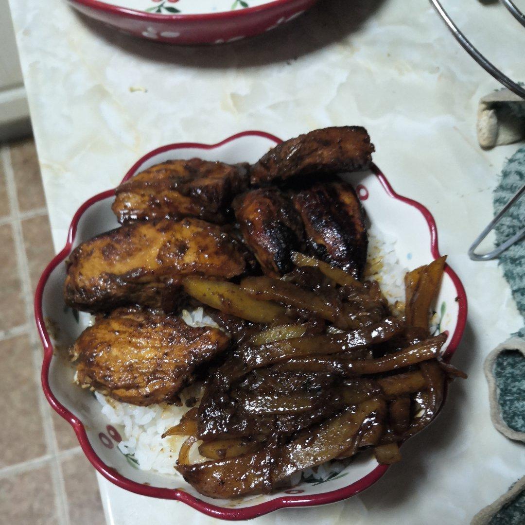 照烧鸡腿饭