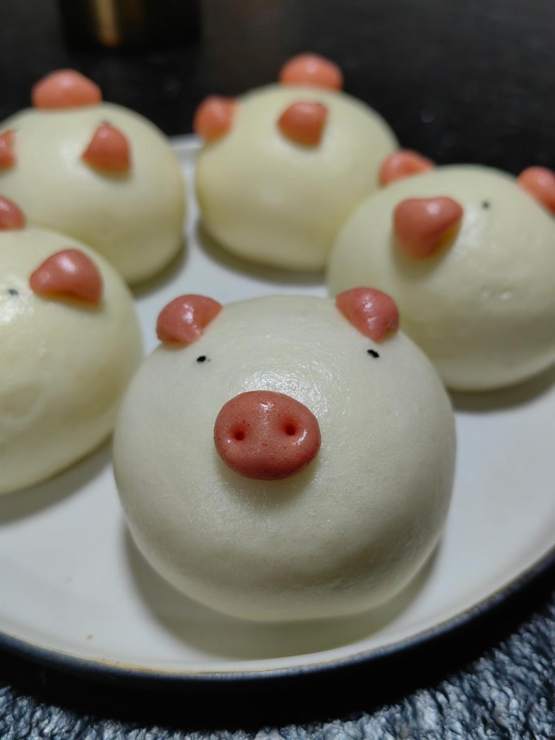 奶黄小猪包