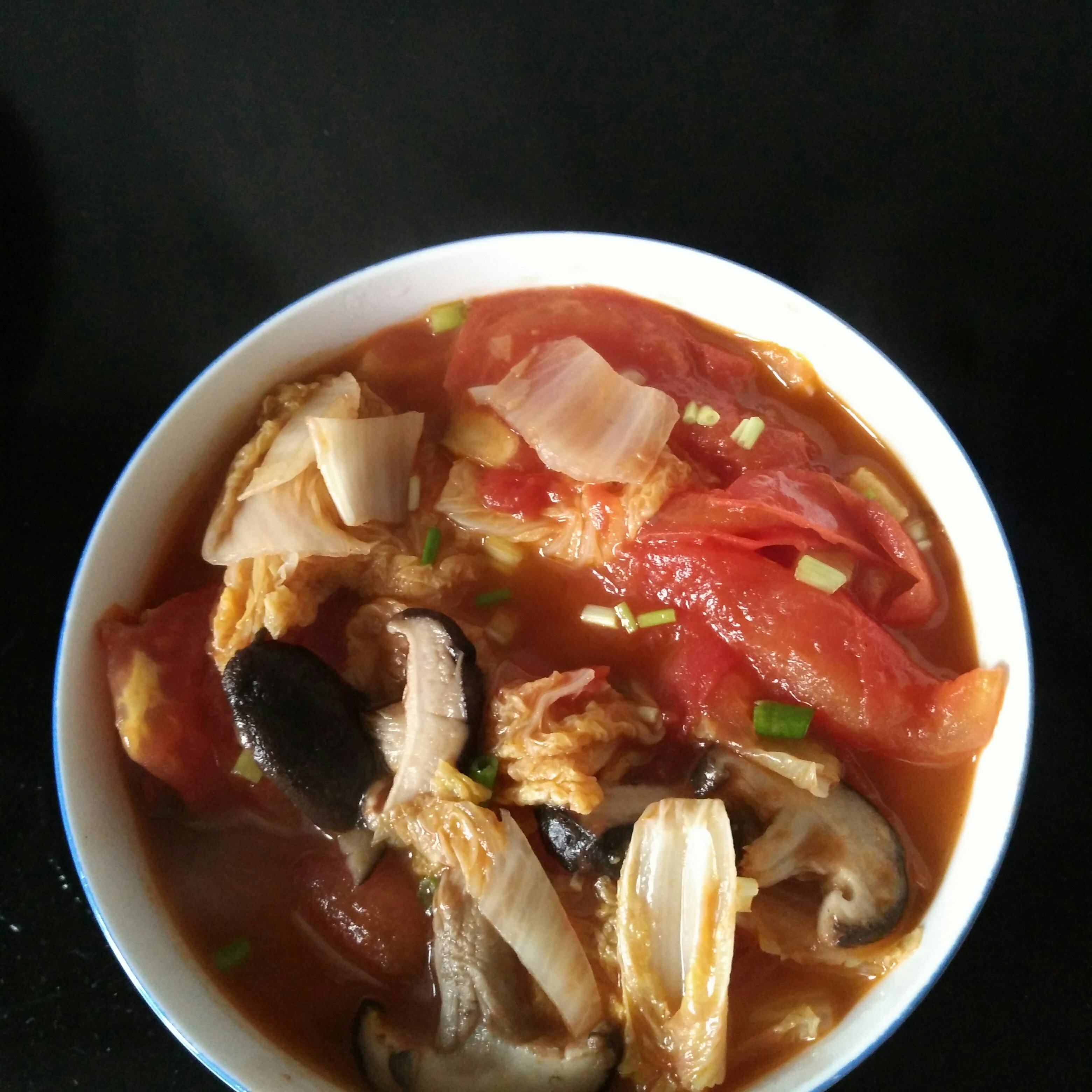 大白菜炖番茄