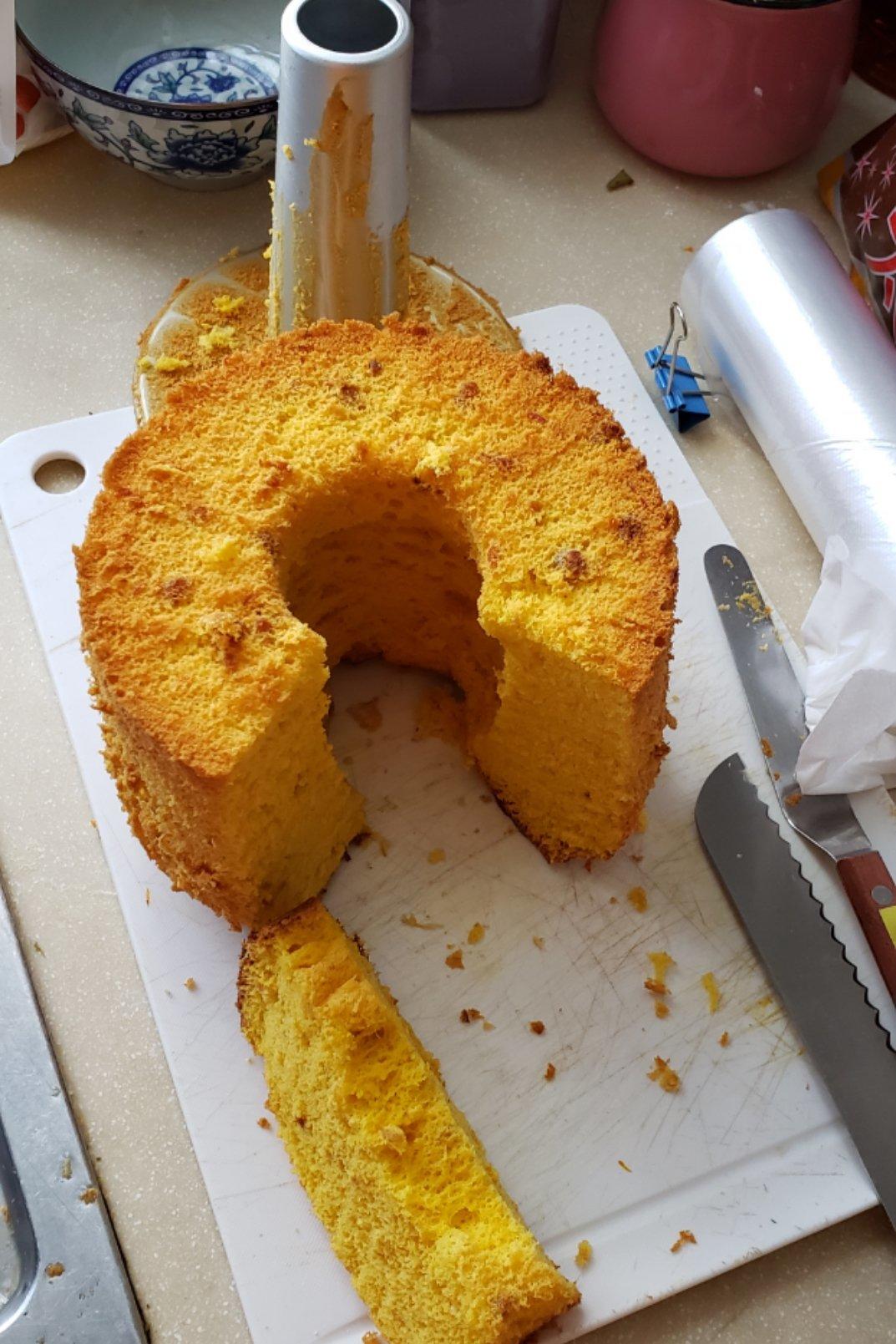 南瓜戚风蛋糕