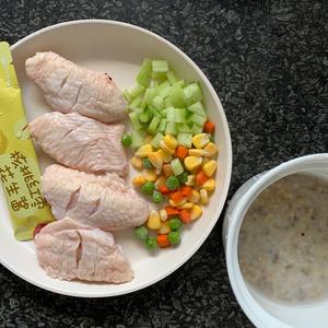 彩蔬鸡翅花生酱焖饭（10m+辅食）的做法 步骤1