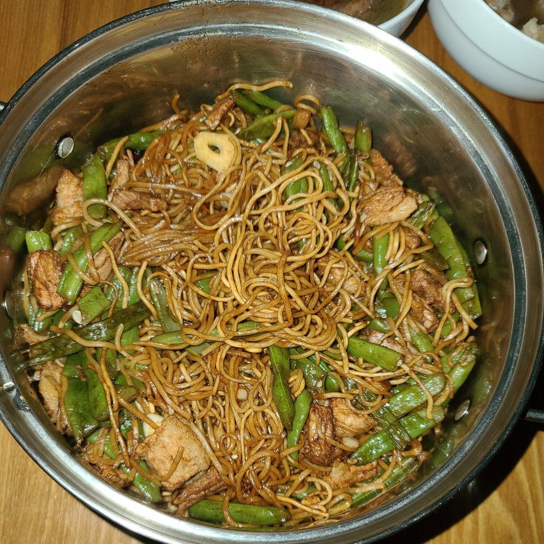 地道老北京扁豆焖面 豆角焖面 太好吃小心吃撑哦