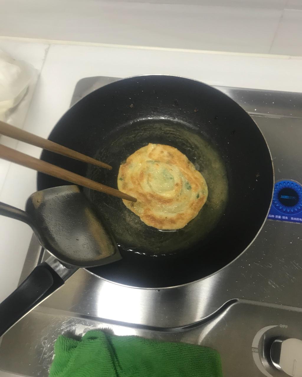 饺子皮葱油饼