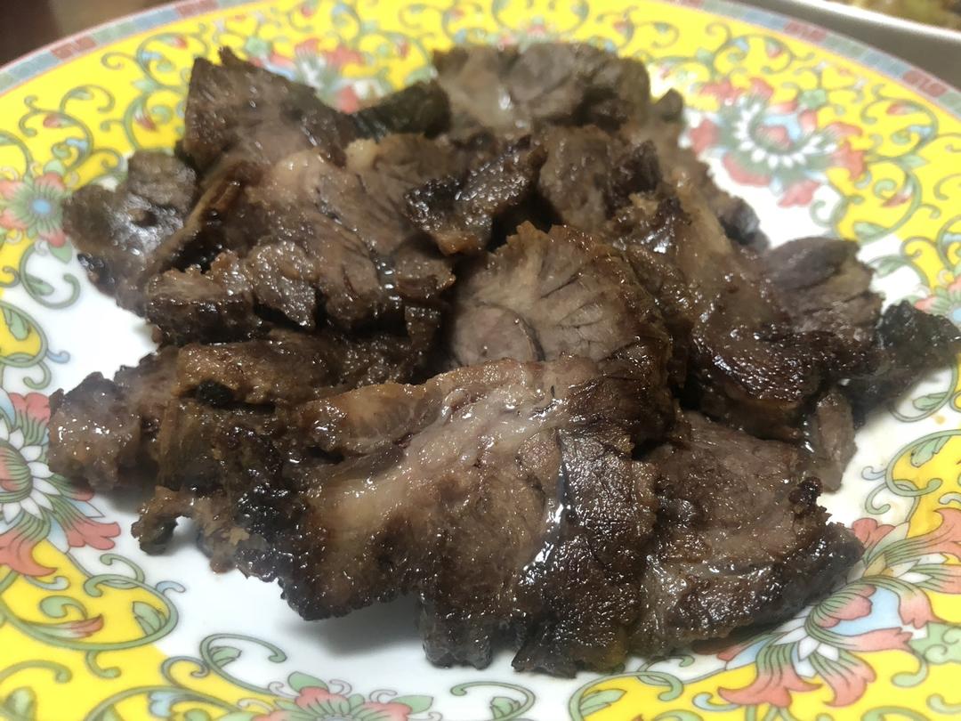 炒卤牛肉的做法