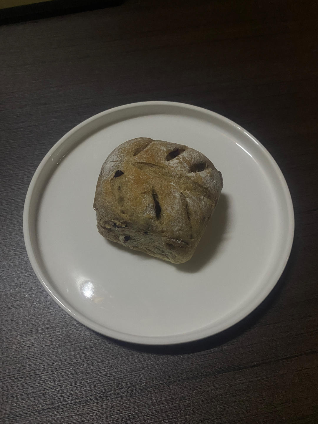 低油低糖，50%全麦核桃提子软欧~