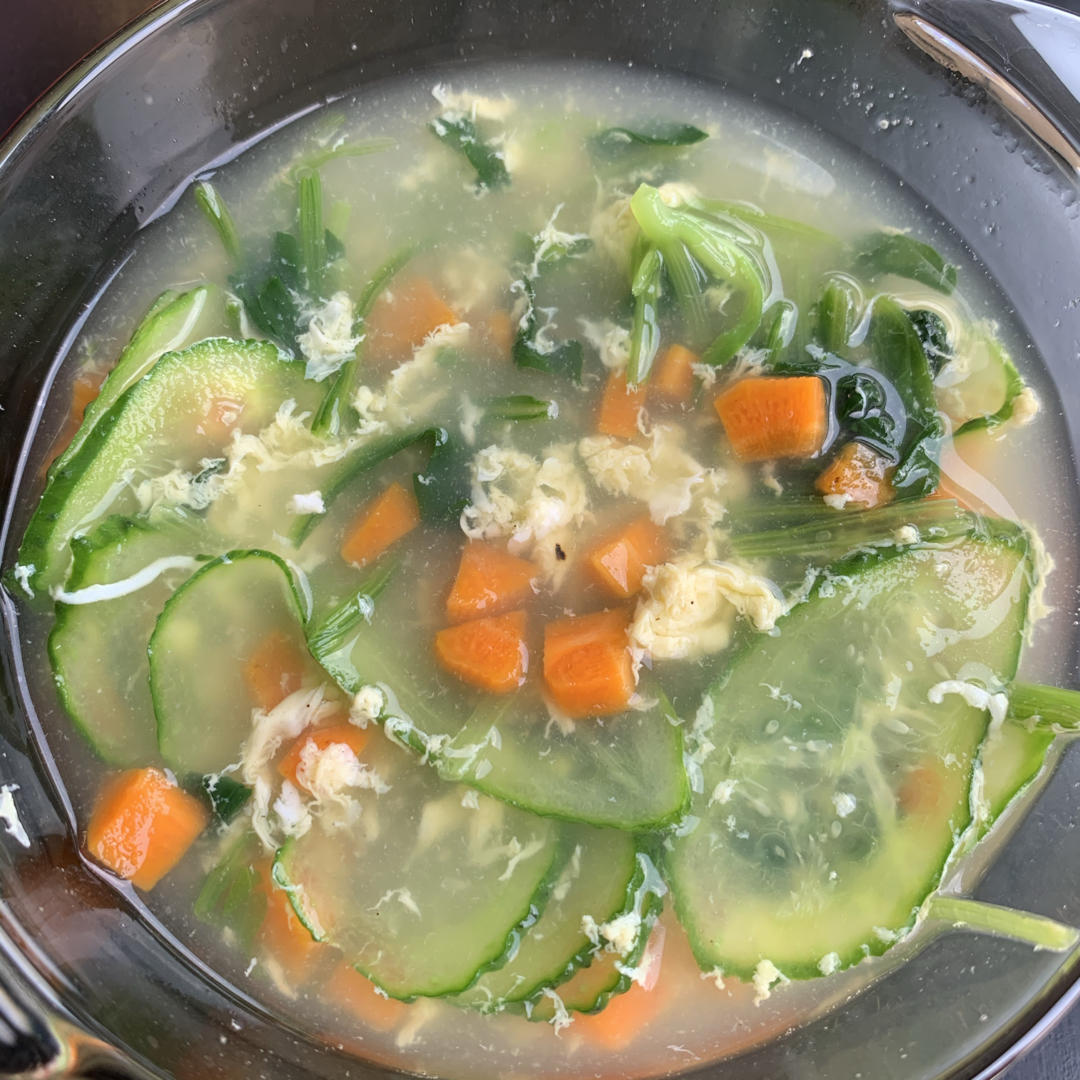 家常版芙蓉鲜蔬汤（菠菜）