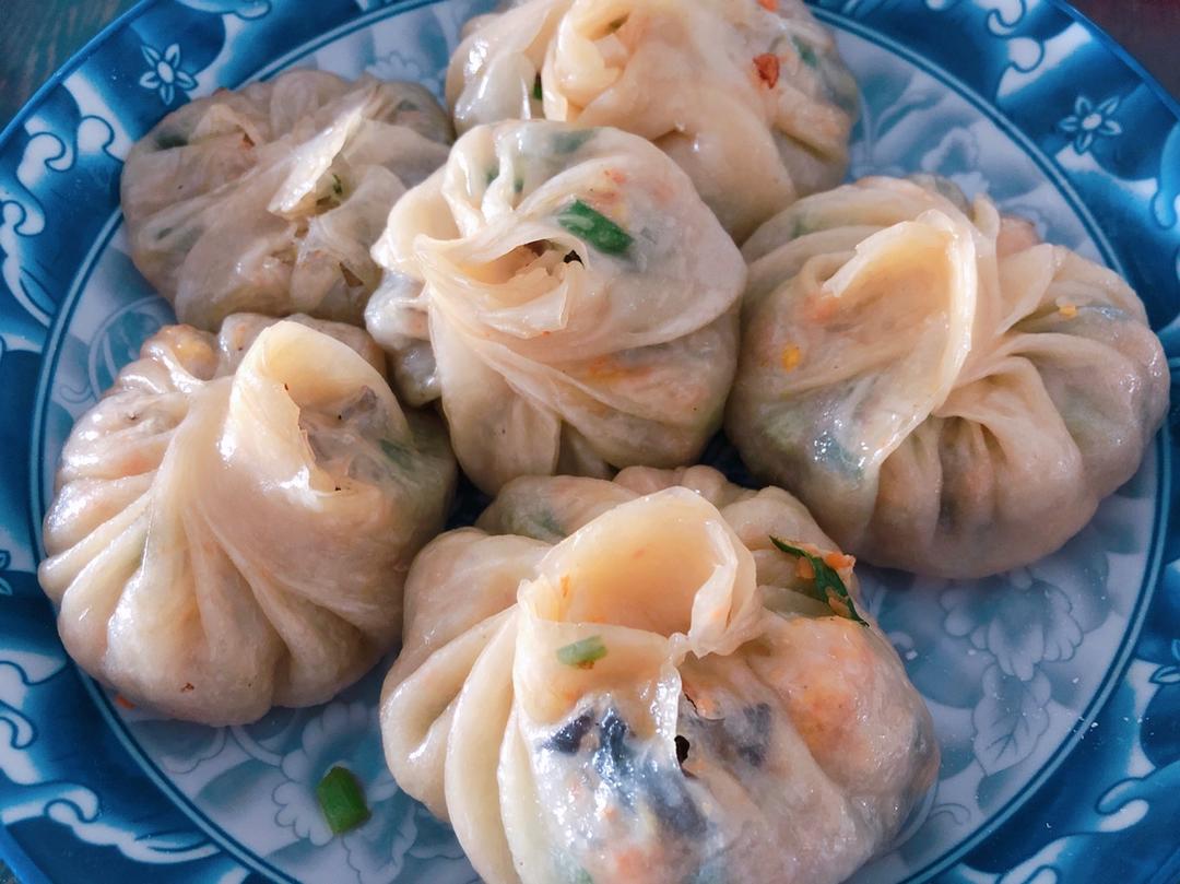 生煎蔬菜水晶包