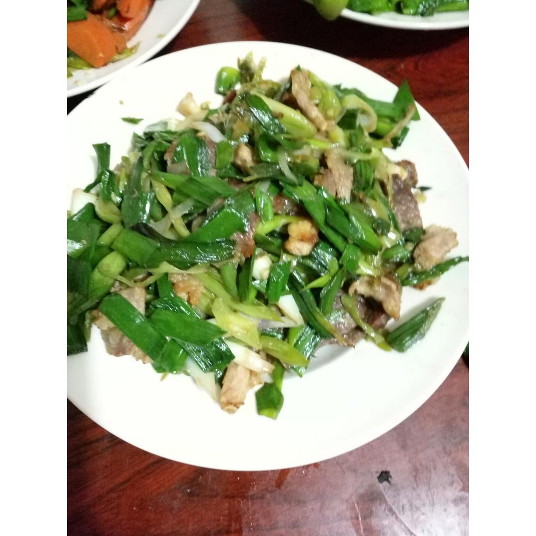 青蒜炒腊肉