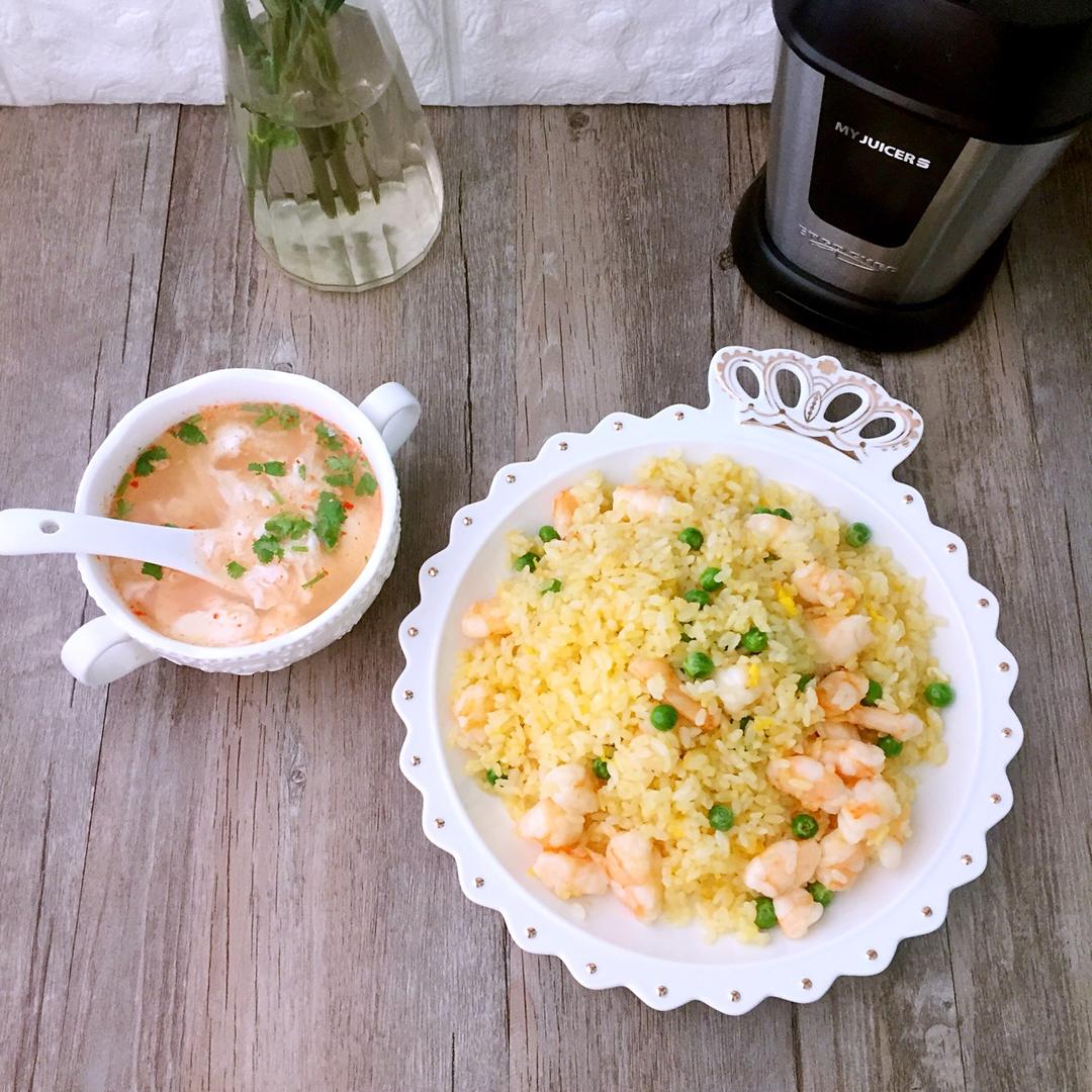 黄金虾仁炒饭