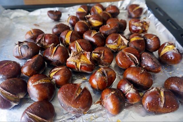 蜜糖烤板栗的做法
