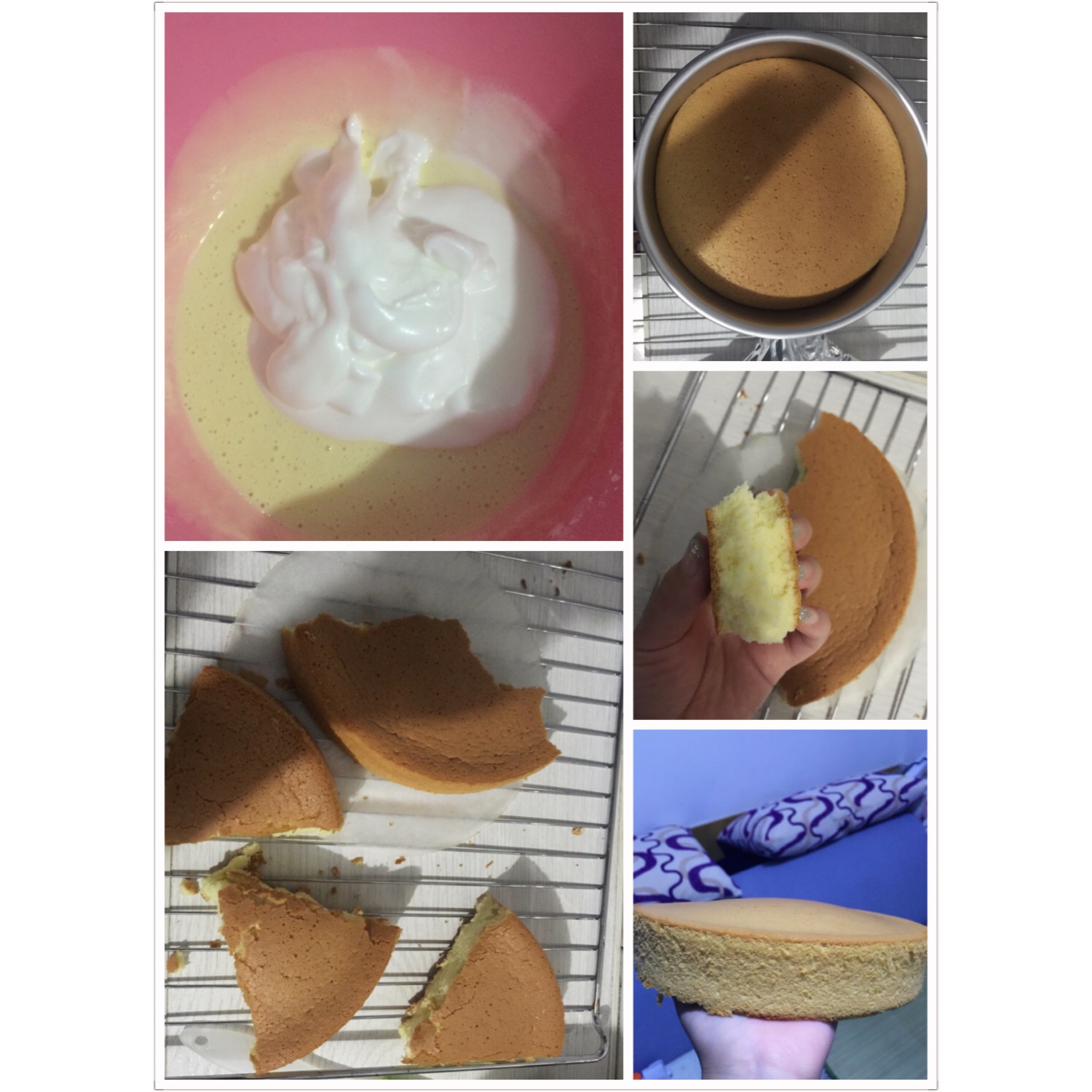 超好记八寸戚风蛋糕（后蛋法）