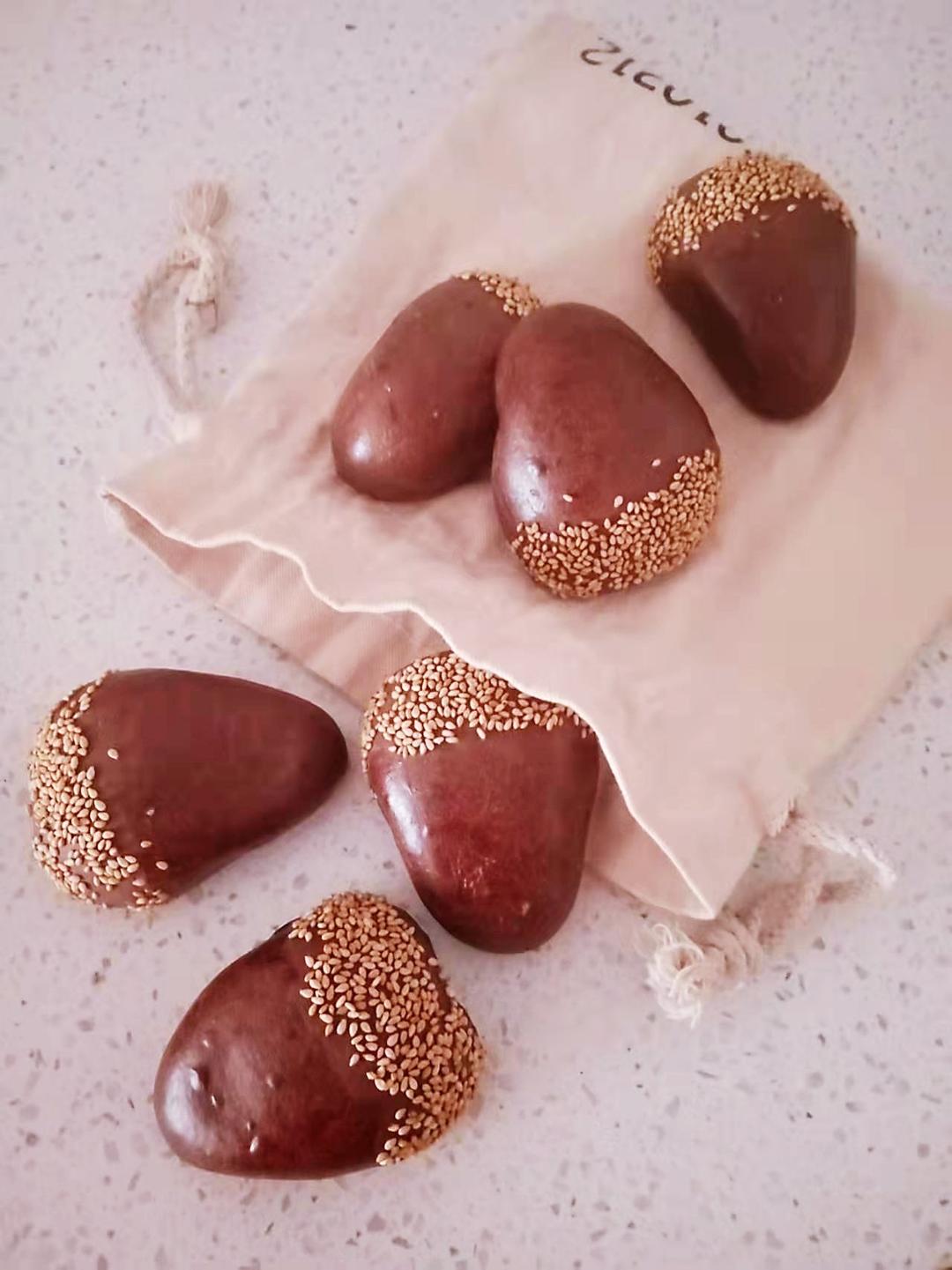 可可栗子面包