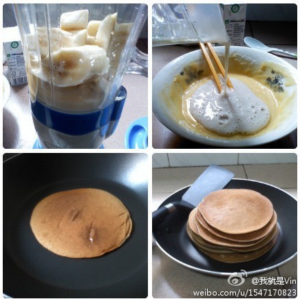 香蕉牛奶小煎饼