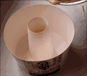 咖啡大理石纹火锅戚风蛋糕 | C76烤箱的做法 步骤11