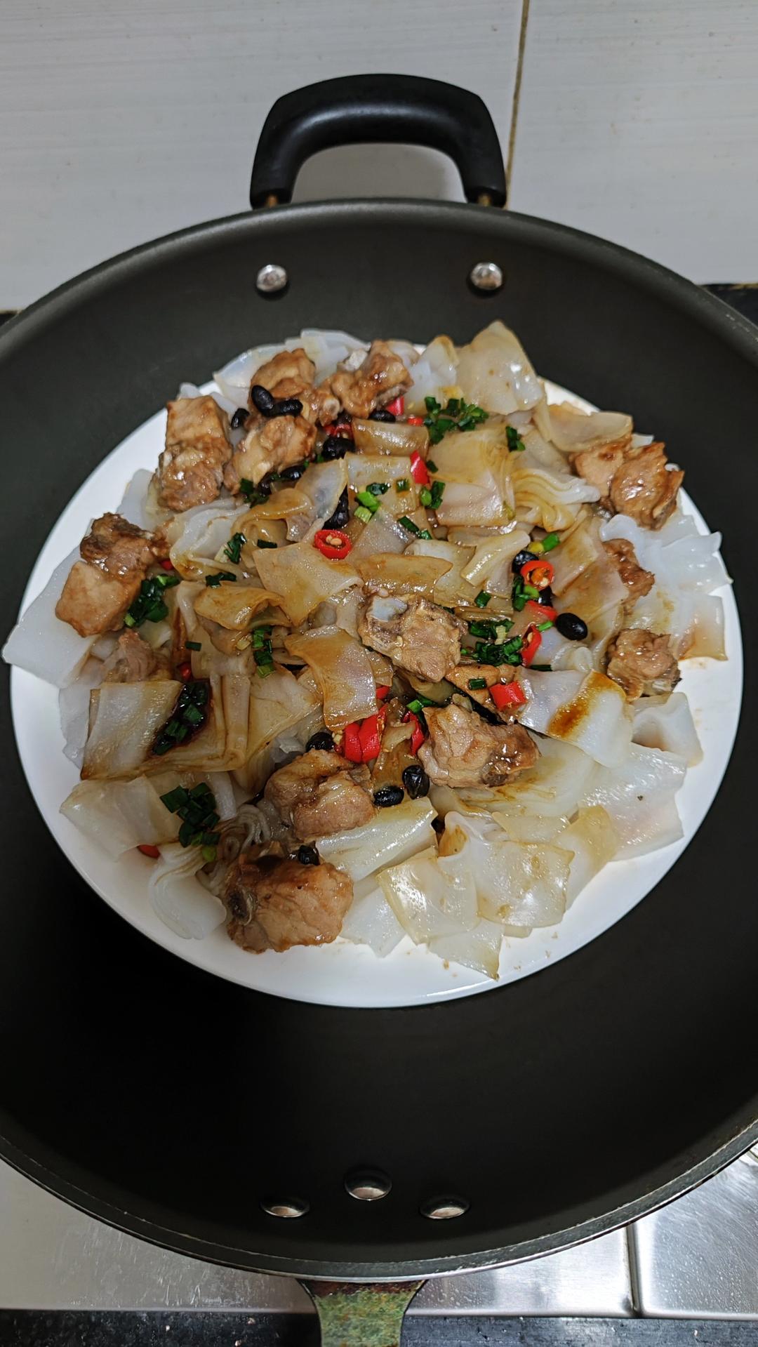 超级简单版 排骨蒸陈村粉