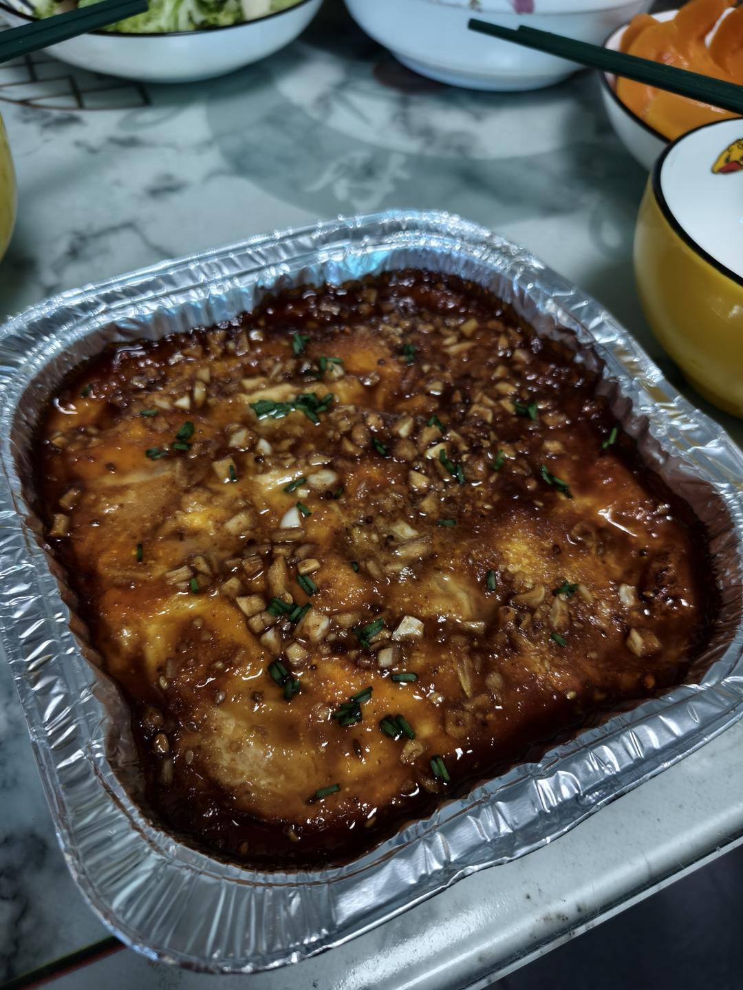 嫩烤内脂豆腐（空气炸锅版）