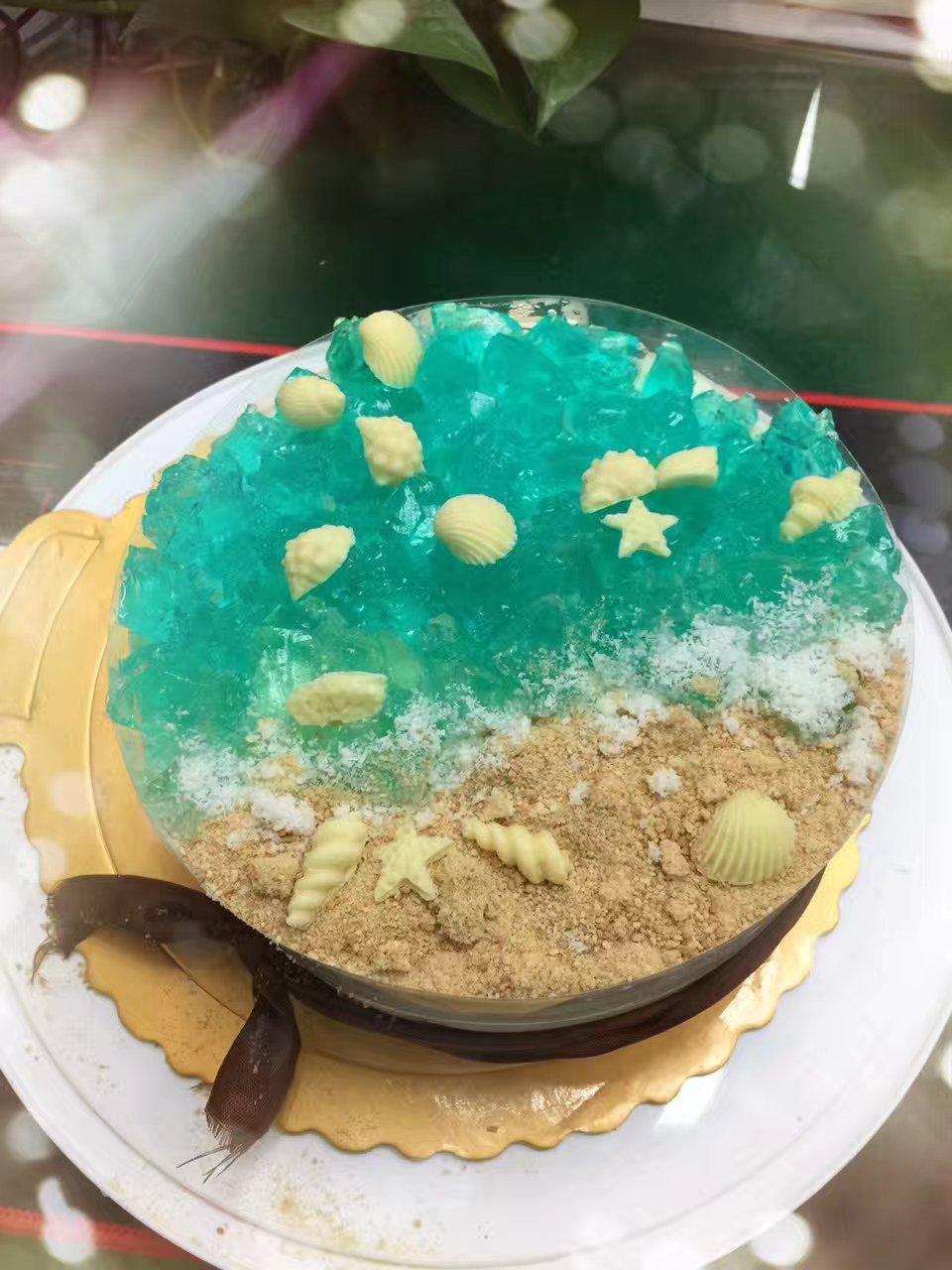 蓝色海洋慕斯