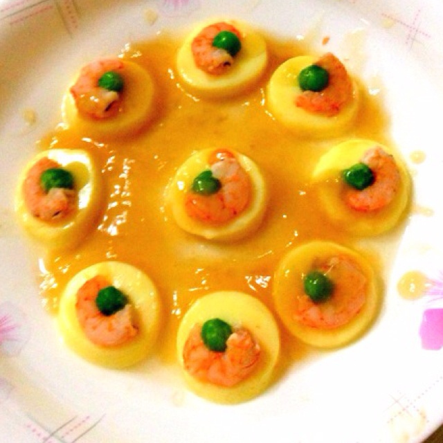 日本豆腐蒸虾仁