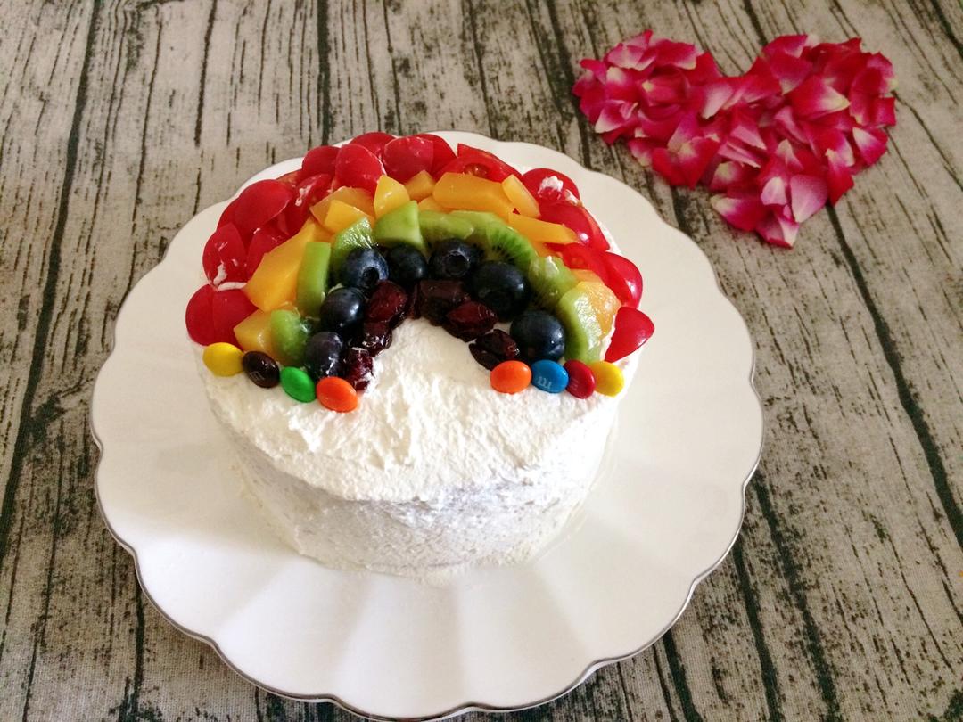 彩虹水果装饰蛋糕的全部作品