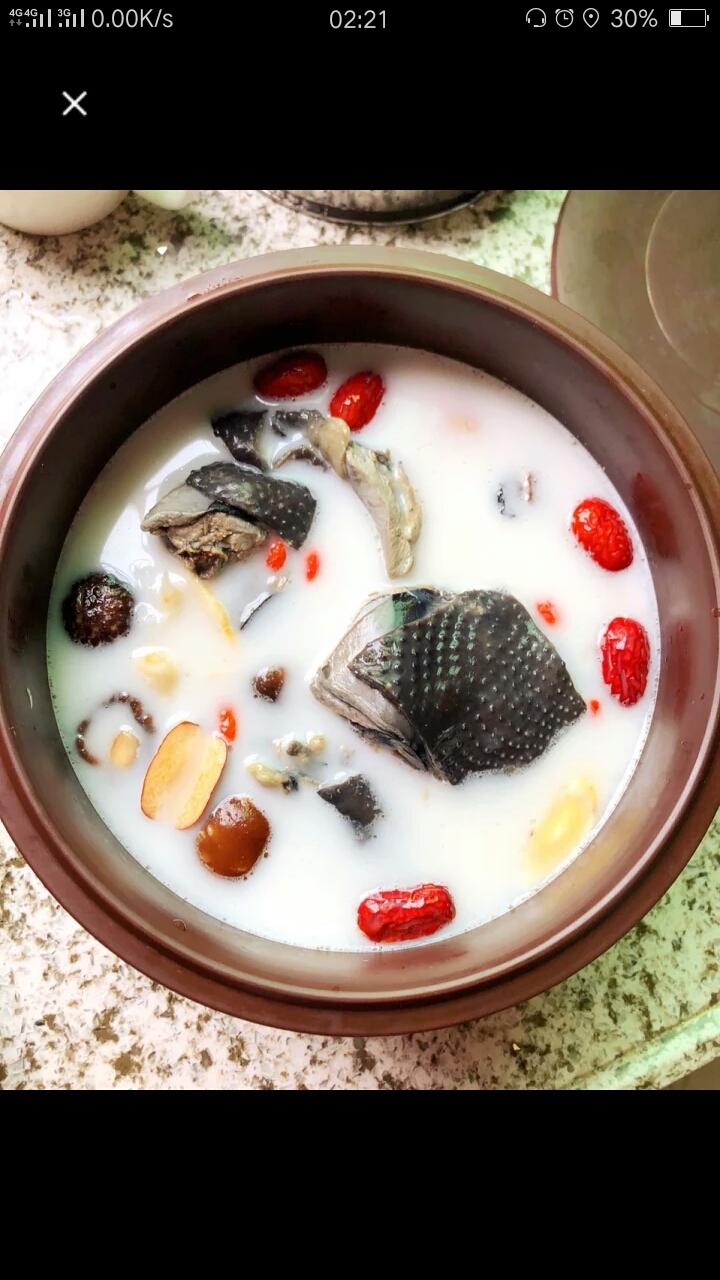奶白椰汁乌鸡汤"