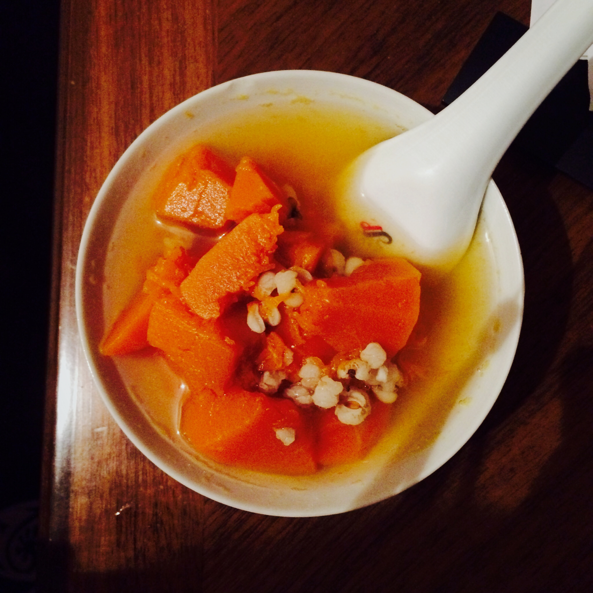 南瓜绿豆薏仁粥