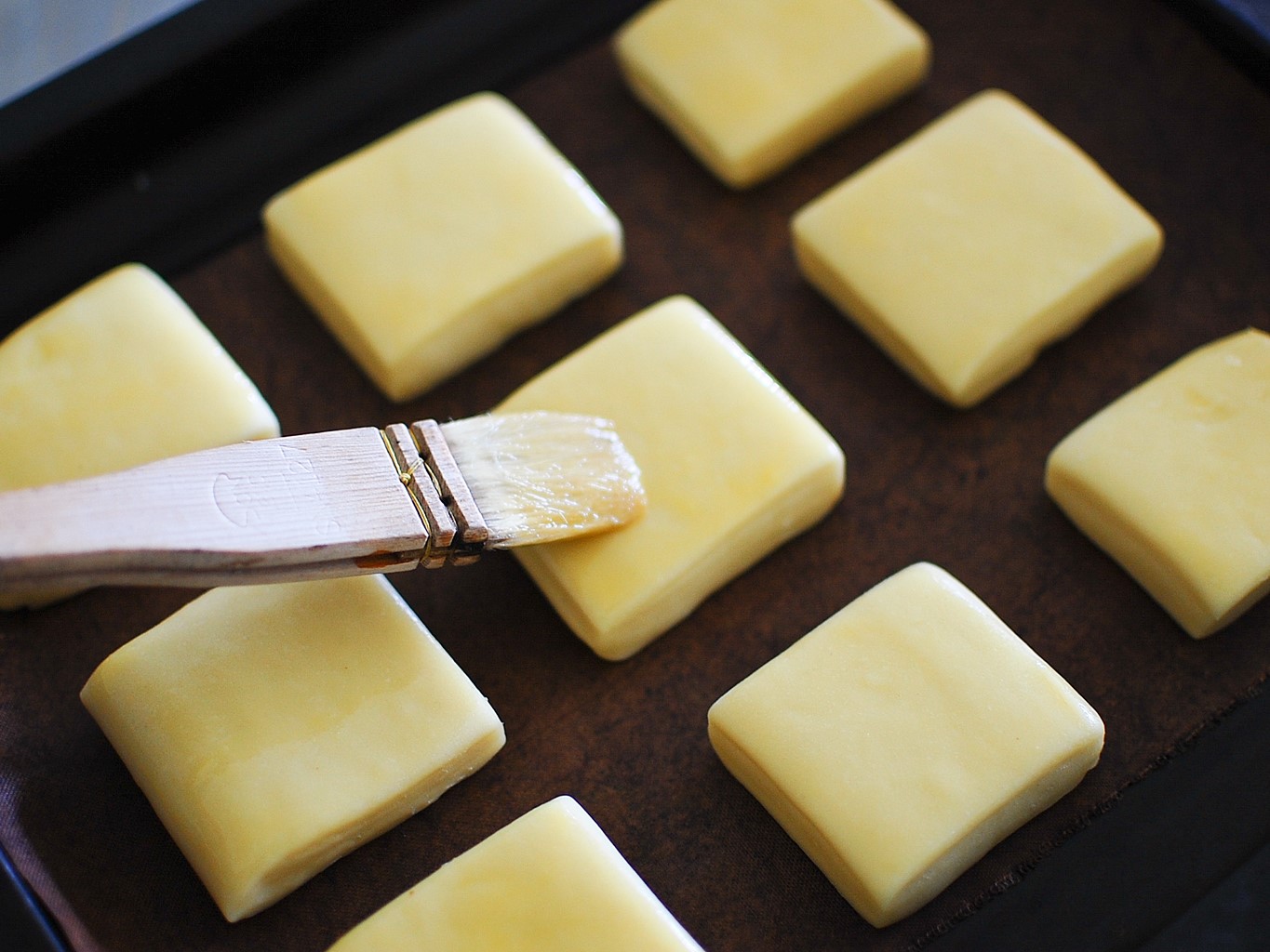 牛奶方块小面包（省时简易法）的做法 步骤9