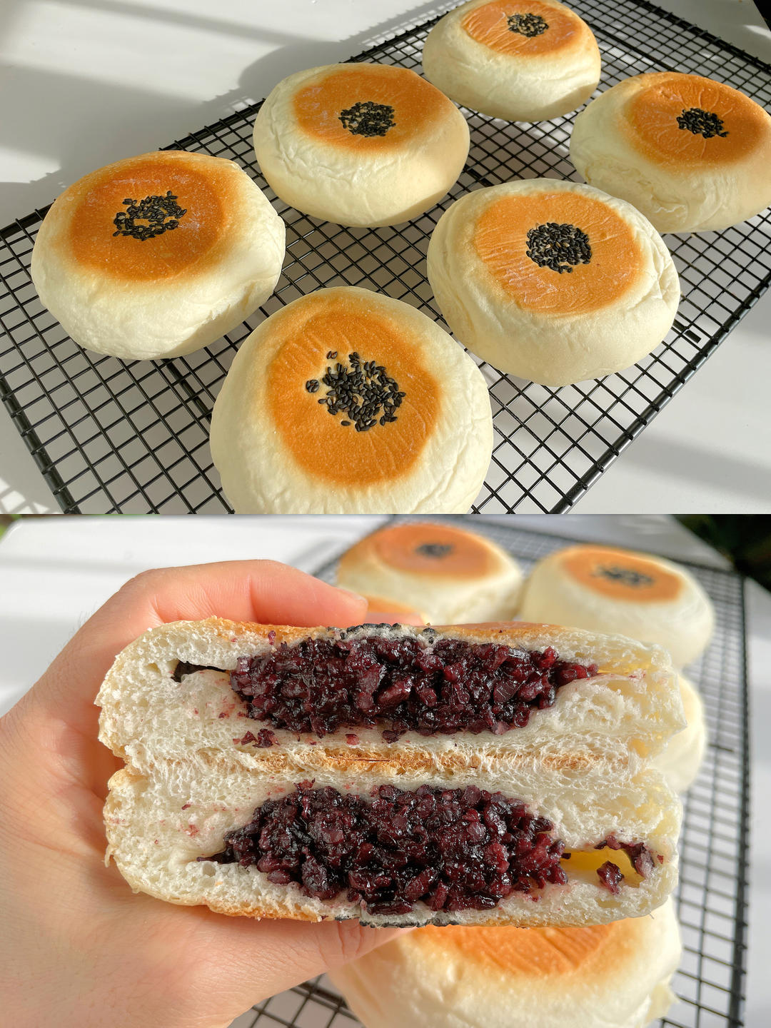 糯唧唧最爱！日式紫米面包教程，仅需一次发酵