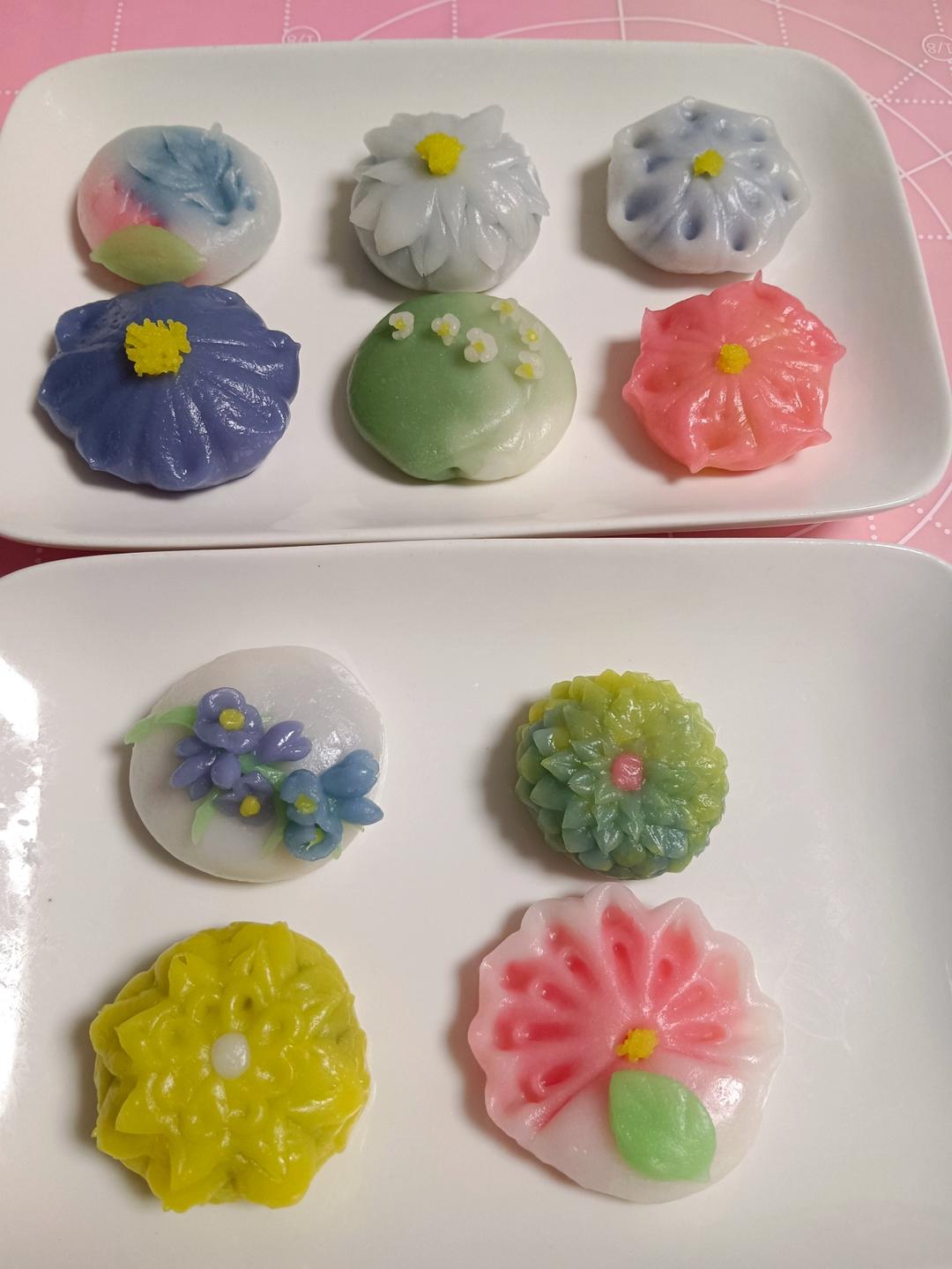 彩色冰皮月饼（冰皮粉版）