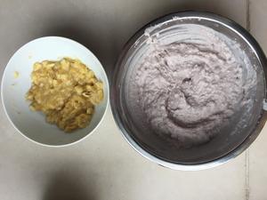 减脂小厨房|无油无糖低卡饱腹芋泥香蕉燕麦小软饼的做法 步骤1