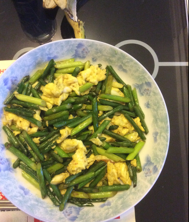 蒜薹炒鸡蛋