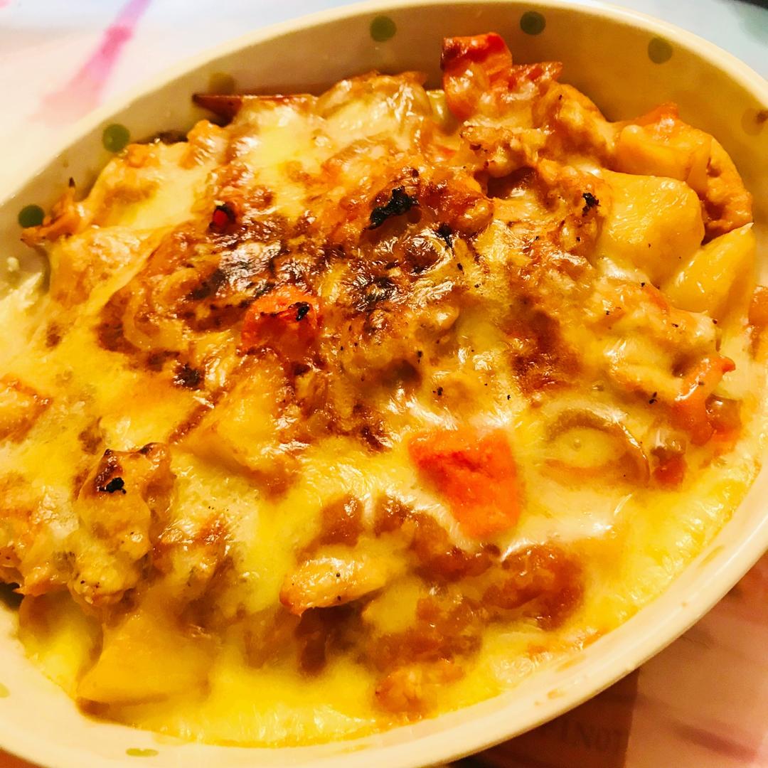 番茄鸡肉浓情焗饭【两人份】