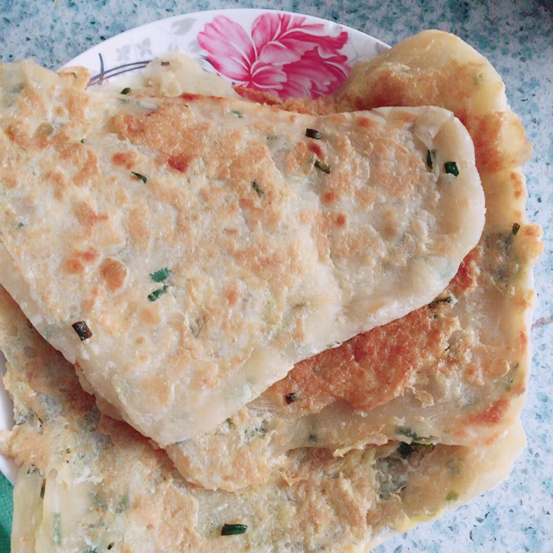 鸡蛋葱油饼                  （更新饼坯保存方法）